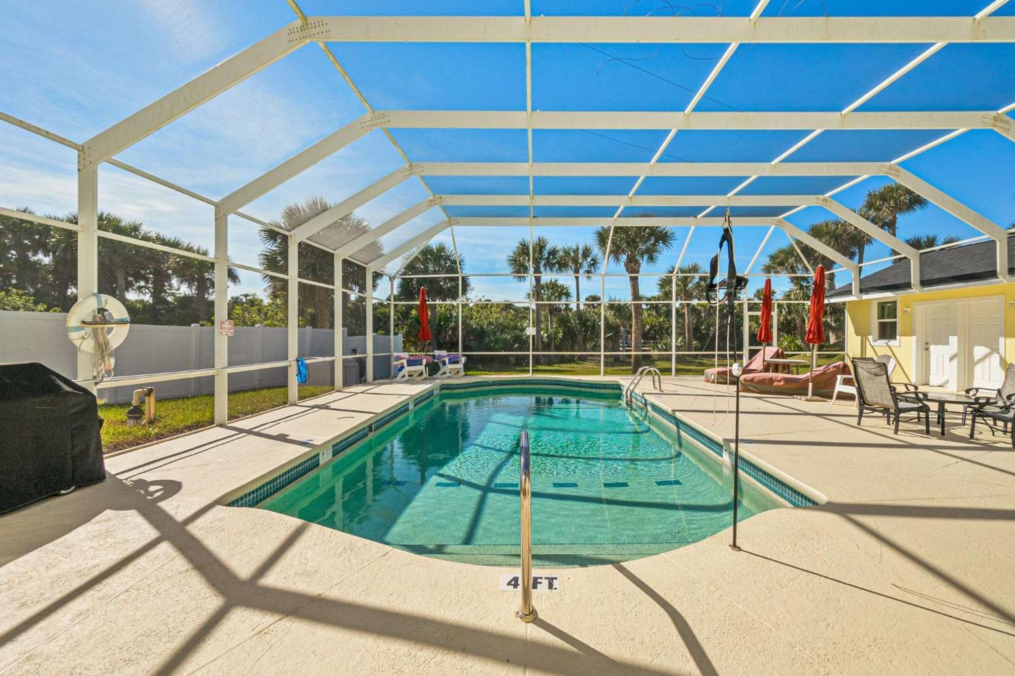 Flagler Beach Bed And Breakfast Pool Bbq Suite Exterior foto